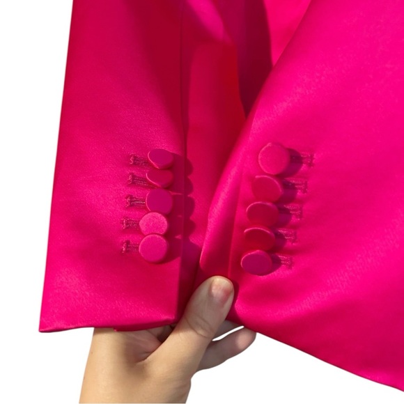 A.L.C. Chelsea Double-Breasted Satin Blazer - Picture 4 of 8